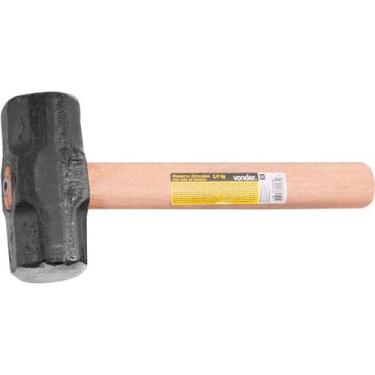 Imagem de Marreta oitavada 2,0kg aço forjado cabo madeira - Vonder
