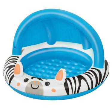 Imagem de Piscina Infantil Inflável Zebra Bel 26 Litros Proteção Uv