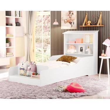 Imagem de mini cama infantil juvenil montessoriana liz casinha com proteção late