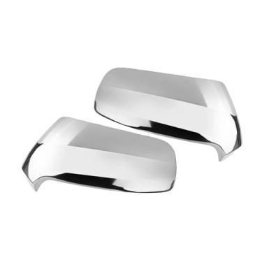 Imagem de Tampa do espelho da porta esquerda direita Tampa do espelho retrovisor compatível com Peugeot 3008 2009 2010 2011 2012 2013 / Citroen C3 / Picasso 2008 2009 2010 2011 2012 2013-2017(2pcs Chrome)