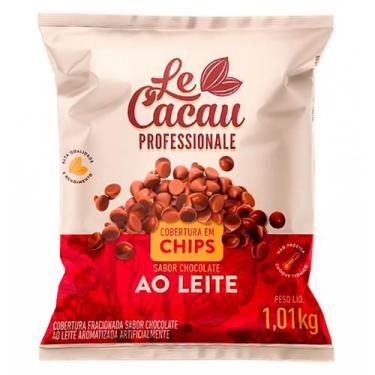 Imagem de Cobertura Chips Chocolate ao Leite Le Cacau 1,01kg - LeCacau