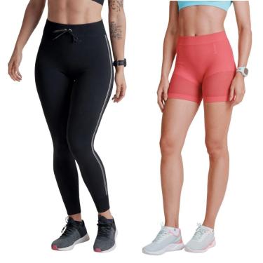 Imagem de Conjunto Lupo Legging Act Seamless + Short Arrastao Feminino-Feminino