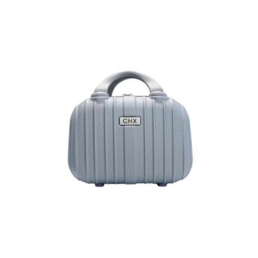 Imagem de Frasqueira de viagem maleta necessaire rígida abs - chx, Prata, P
