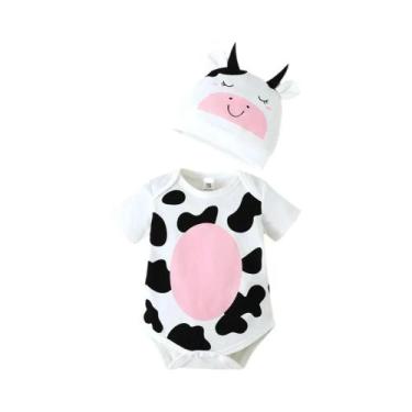 Imagem de Macacão Para Bebê Menino Ou Menina Com Manga Curta E Chapéu, Estampa D