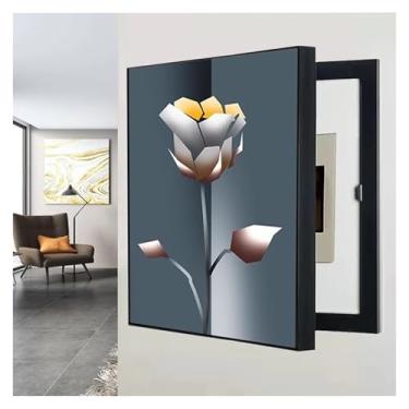 Imagem de Capa de painel elétrico - Caixa de medidor interna elegante e armário de caixa de fusíveis, durável e fácil de instalar para decoração de casa