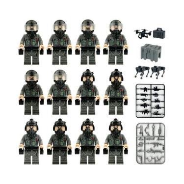 Imagem de Brinquedos De Blocos De Montar Em Forma De Bonecos Humanoides Miniatur