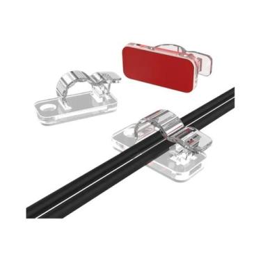 Imagem de Clipes De Cabo Autoadesivos 10-50 Peças Organizador De Fios Para Mesa,