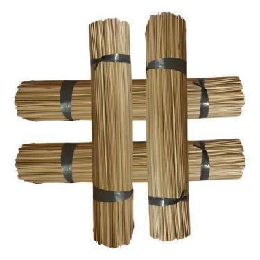 Imagem de 100 Varetas Taquara Bambu Pipa 70cm - ARV
