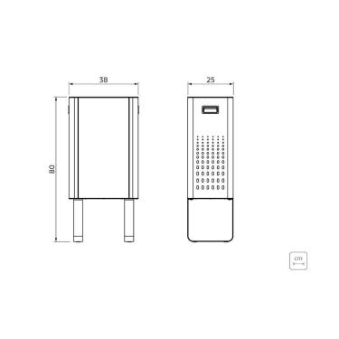 Imagem de Lixeira Tramontina Sassari 45 Litros Em Aço Inox Sem Tampa