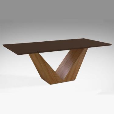 Imagem de Mesa de Jantar Versus 200cm X 100cm Laca Tabaco