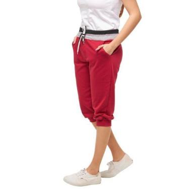 Imagem de Bermuda Feminina de Moletom Saruel Skinny - B1-Feminino