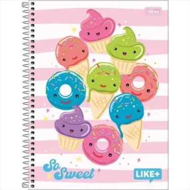 Imagem de Caderno Tilibra universitário 10M like+ feminino 200fls