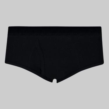 Imagem de Cueca Lupo Slip Canelada Com Abertura 00546, Preto, G