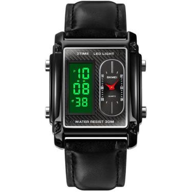 Imagem de Relógio de pulso FANMIS com mostrador retangular para homens com pulse