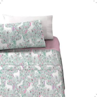 Imagem de Jogo De Cama Solteiro Mix Studio Estampados Infantil c/ Lençol de Cima