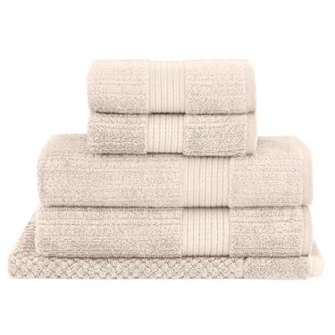 Imagem de Kit Jogo de Toalhas Buddemeyer 5 Peças Banhão Rosto e Piso Fio Pentead