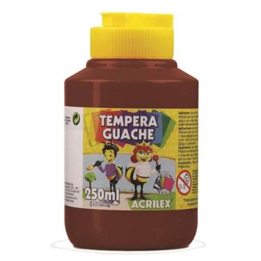 Imagem de Tinta Tempera Guache 250ml Marrom 531 Acrilex Tinta Tempera Guache 250