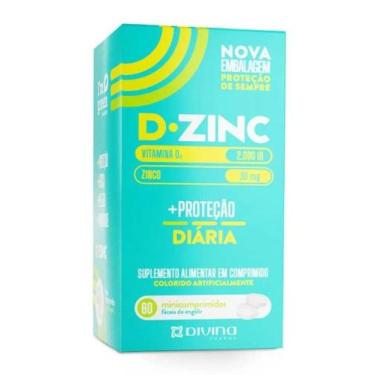 Imagem de Vitamina D 2000UI + Zinco 30g D-Zinc 60 comprimidos - Divina