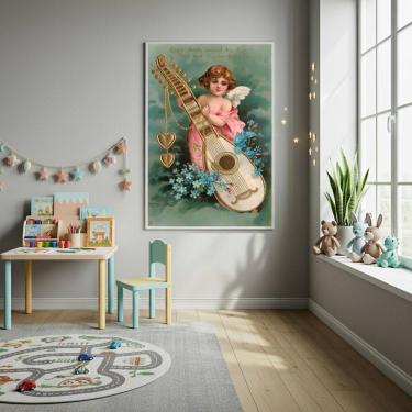 Imagem de Quadro Decorativo O Anjo Cupido - 70x50cm