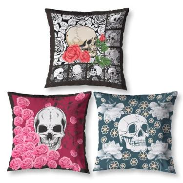 Imagem de Kit 3 Capa de Almofada Estampadas Infantil 40cm x 40cm Zíper invisível