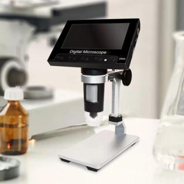 Imagem de Microscópio Tela Hd 4.3 Digital 1000x Usb Portátil Led - good home