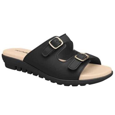 Imagem de Tamanco Feminino Piccadilly Papete Anatômica, Preto, 36