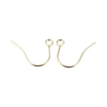 Imagem de Ganchos De Brinco De Aço Titânio 0.8mm (100 Peças) Hipoalergênicos Com