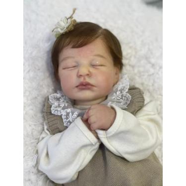 Imagem de Bebê reborn realista lou lou dormindo premium - Ana Dolls