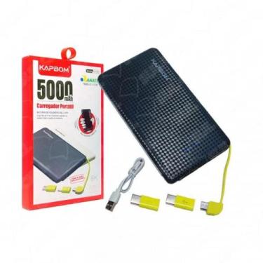 Imagem de Carregador de Celular Portátil Power Bank - Kapbom, Preto