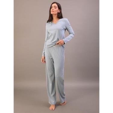 Imagem de Pijama  Manga Longa e Calça Pima Cotton-Feminino