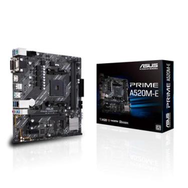Imagem de Placa Mãe Asus Prime A520ME Chipset A520 AMD AM4 mATX DDR4 90MB1510C1B