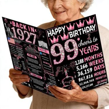 Imagem de Cartão de Aniversário Joycard 99º Jumbo 20 x 25 cm com Envelope