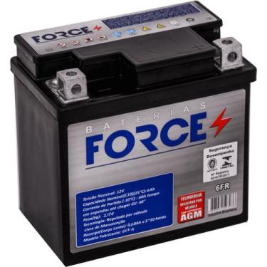 Imagem de Bateria de Moto Force 6 amperes Selada Livre de Manutenção CG 160 CG15