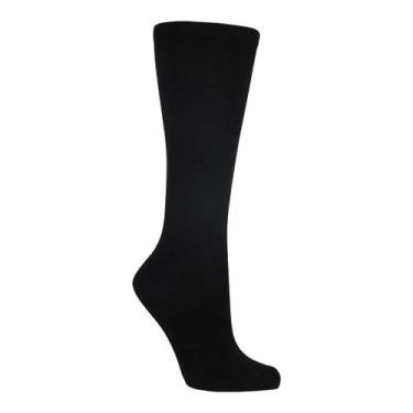 Imagem de Meia 3/4 Cano Alto Preto Adulto Infantil - Miimos, G, Preto