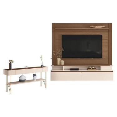 Imagem de Home Suspenso Astor Castanho Off White com Aparador Vivant Off White C