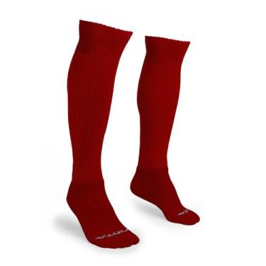 Imagem de Meião Futebol Adulto Pro Master Finta, 38 ao 43, Vermelho
