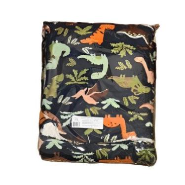 Imagem de Cobertor Manta Dardara Bebe Estampado Com Pele De Carneiro, Dinos