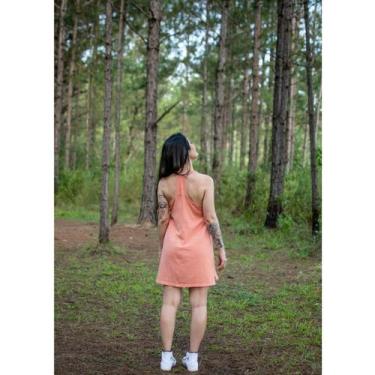 Imagem de Camisola Alcinha Cotton - Laranja (Ana) Tamanho:P - Piante Pijamas