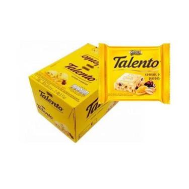 Imagem de Chocolate branco talento cereais e passas 85g 12 unidades - garoto - N