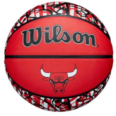 Imagem de Bola de Basquete Wilson NBA Team Graffiti Chicago Bulls 7
