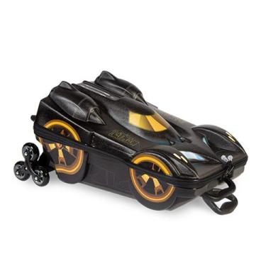 Imagem de Mochila 3D de Rodinha Infantil - Batman - Beware Batmóvel - Preto - Ma