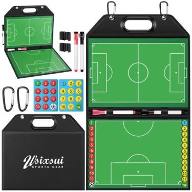 Imagem de Prancheta Magnética Dobrável para Treino de Futebol Wsixsui