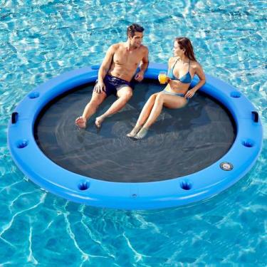 Imagem de Flutuador Inflável Redondo Danrelax 244 cm com Porta-copos