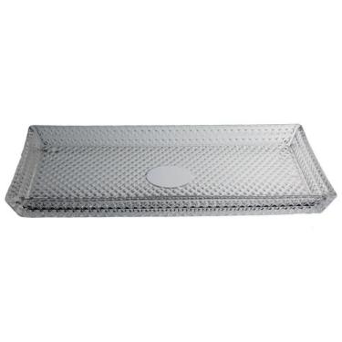 Imagem de Prato Home&Co 3x33cm Vidro Transparente Utensílio de Mesa para Servir 
