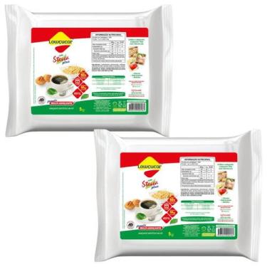 Imagem de Kit 2 unid Adoçante com Stevia em Pó 1kg  Lowçucar Plus 