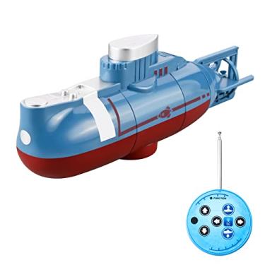 Imagem de Eastdall Mini barco RC submarino RC barco com controle remoto brinquedo RC à prova d'água para crianças