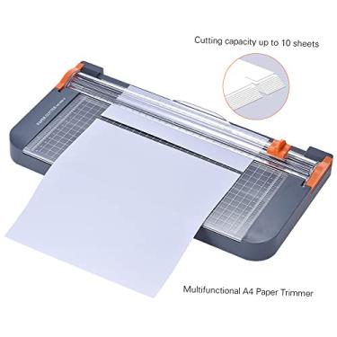 Imagem de Aparador De Papel,Multifuncional A4 Paper Trimmer Cutters Guillotina com 5 caixas de armazenamento portátil para etiquetas de fotos Paper Cutting