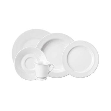 Imagem de Serviço de Jantar e Chá 20 Peças em Porcelana, Modelo Itamaraty, Branco, Porcelana Schmidt