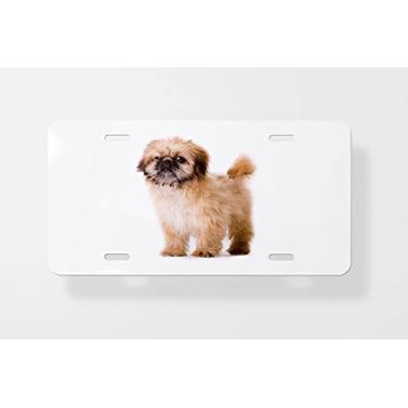 Imagem de Capa resistente para placa de carro de cachorro Pequinês – Capa para placa de carro – Capa para placa de carro 15 x 30 cm