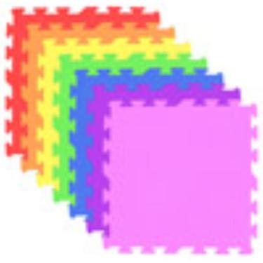 Imagem de Kit Com 12 Tapetes / Tatames Em Eva Liso - 50 X 50 X 1 Cm